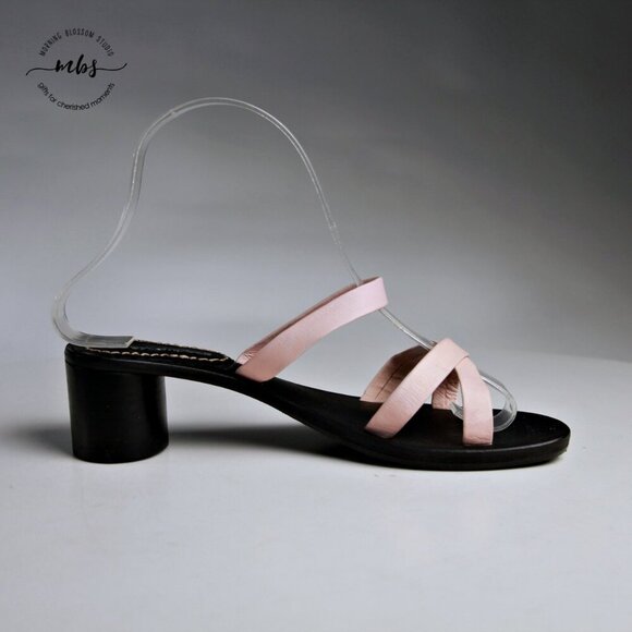 NWOT Jeffrey Campbell Roza Leather Slide Sandals - Picture 8 of 14